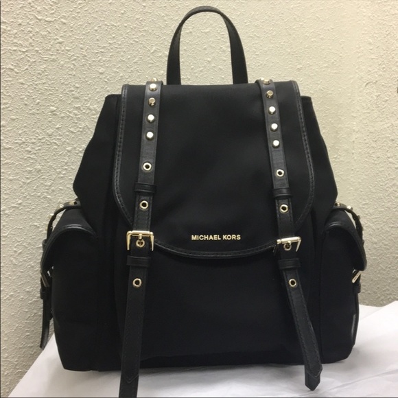 Michael Kors Leila Mini Flap Nylon Backpack - Picture 1 of 4